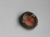 Vintage Hgr 830 S auksuota cameo sage su granatais - nuotraukos Nr. 5