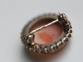 Vintage Hgr 830 S auksuota cameo sage su granatais - nuotraukos Nr. 6