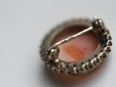 Vintage Hgr 830 S auksuota cameo sage su granatais - nuotraukos Nr. 7