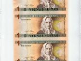 1994 metų 1 litas – iš bankinio lakšto - Pmg - nuotraukos Nr. 9