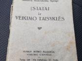 Ystatai ir veikimo taisykles 1933m