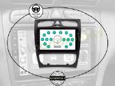 Mercedes 1996-08 C W203 Clk Ml Android multimedia - nuotraukos Nr. 12