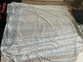 Balta užuolaida apie 350x200cm raštuota