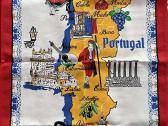 Rankšluostukas su Portugalijos žemėlapiu, 46x66 cm
