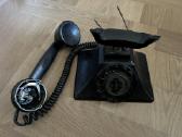 Vintazinis telefono aparatas, lentynele, atsakikli - nuotraukos Nr. 12