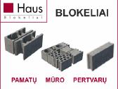 Pamatų, mūro, pertvarų blokeliai Haus