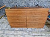 Vintažinė mid century tikmedžio komodėlė-siūlinė - nuotraukos Nr. 5