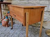 Vintažinė mid century tikmedžio komodėlė-siūlinė - nuotraukos Nr. 18