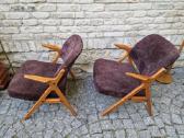 Vintažiniai mid century Nya Flugan foteliai