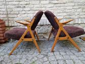 Vintažiniai mid century Nya Flugan foteliai - nuotraukos Nr. 4