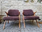 Vintažiniai mid century Nya Flugan foteliai - nuotraukos Nr. 6