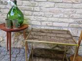 Vintažinis mid century žalvarinis servir.staliukas - nuotraukos Nr. 15