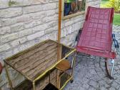 Vintažinis mid century žalvarinis servir.staliukas - nuotraukos Nr. 21