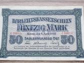 1918 Vokietija Ost Lietuva Lenkija 50 Mark