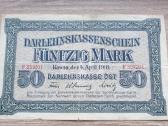 1918 Vokietija Ost Lietuva Lenkija 50 Mark