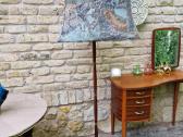 Vintažinis mid century palisandro-žalvariotoršeras