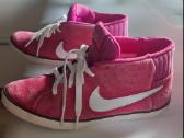 Dėvėti ryškiai rožiniai Nike Match Mid Sneakers - nuotraukos Nr. 17