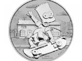 1 oz sidabrinė moneta Bartas Simpsonas,tuvalu 2020