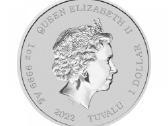 1 oz sidabrinė moneta Simpsonai - Bartas. - nuotraukos Nr. 2