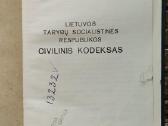 Lietuvos Tsr civilinis kodeksas 1964 m. - nuotraukos Nr. 2