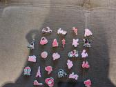 Barbie Crocs jibbitz, charms, aksesuarai