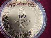 Paauksuotas suvenyrinis medalis olimpiadai atminti