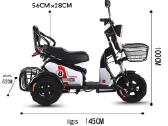 Elektrinis triratis motoroleris vezimelis - nuotraukos Nr. 5