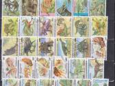 Antspauduoti pašto ženklai "Dinozaurai"