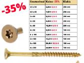 Medsraigčiai įleidžiama/padidinta galvute -35%