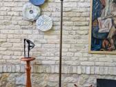 Vintažinis mid century žalvarinis toršeras - nuotraukos Nr. 9
