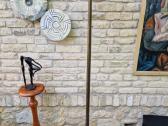 Vintažinis mid century žalvarinis toršeras - nuotraukos Nr. 15