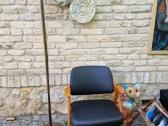 Vintažinis mid century odinis fotelis - nuotraukos Nr. 10