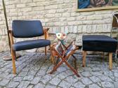 Vintažinis mid century odinis fotelis - nuotraukos Nr. 21