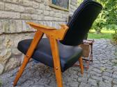 Vintažinis mid century odinis fotelis - nuotraukos Nr. 20