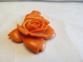 Koralo rožė segei, pakabukui, vintažas 17 gr - nuotraukos Nr. 8