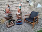 Vintažinės tikmedžio masyvo kolonos-stovai - nuotraukos Nr. 17
