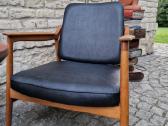 Vintažinis mid century ąžuolinis fotelis - nuotraukos Nr. 4