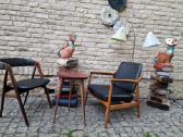 Vintažinis mid century ąžuolinis fotelis - nuotraukos Nr. 9