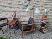 Vintažinis mid century ąžuolinis fotelis - nuotraukos Nr. 11