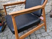 Vintažinis mid century ąžuolinis fotelis - nuotraukos Nr. 10