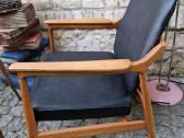 Vintažinis mid century ąžuolinis fotelis - nuotraukos Nr. 12