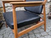 Vintažinis mid century ąžuolinis fotelis - nuotraukos Nr. 14