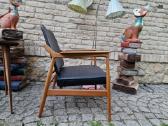 Vintažinis mid century ąžuolinis fotelis - nuotraukos Nr. 19