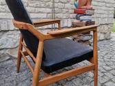 Vintažinis mid century ąžuolinis fotelis - nuotraukos Nr. 20