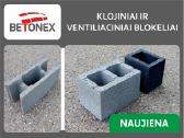 Klojiniai ir ventiliaciniai blokeliai Betonex
