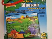 Dėlionė "Dinozaurai", 24 detalės