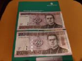 20 litų, du vnt.
