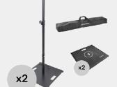 2x Standworx Xp-255l stovas su padu
