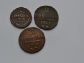 3 kapeikos 1852 m.2 kap.1797m,1801 m.