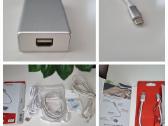Kabeliai, adapteriai, ikrovikliai, apple, type C - nuotraukos Nr. 3